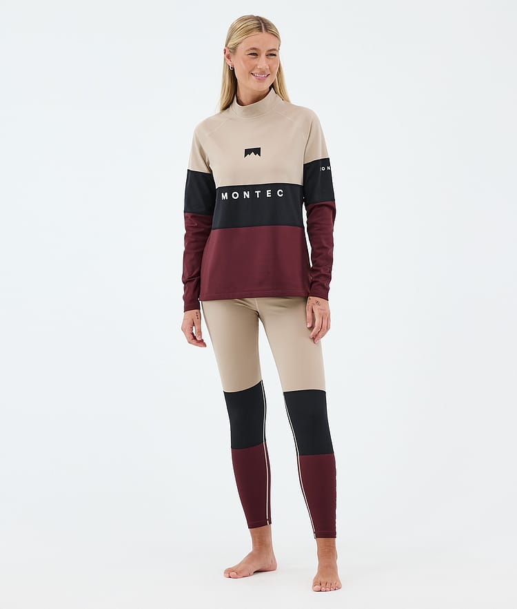 Montec Alpha W Funktionshose Damen Sand/Black/Burgundy, Image 3 of 7