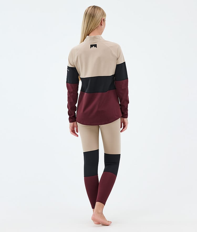 Montec Alpha W Funktionshose Damen Sand/Black/Burgundy, Image 4 of 7