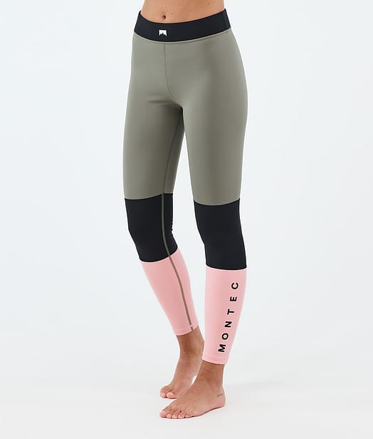 Montec Alpha W Funktionshose Damen Greenish/Black/Soft Pink