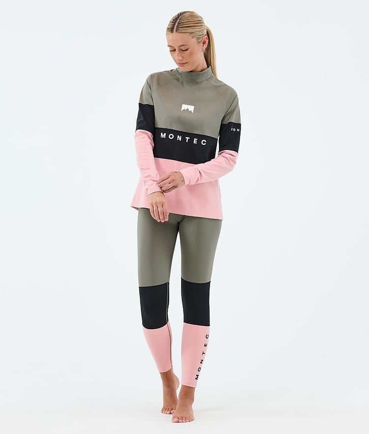 Montec Alpha W Funktionshose Damen Greenish/Black/Soft Pink, Image 3 of 7
