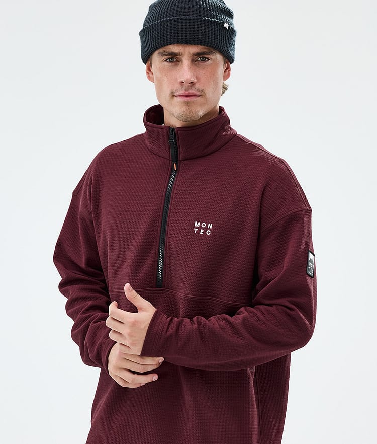 Montec Nova Midlayer Pullover Herren Burgundy, Image 2 of 6