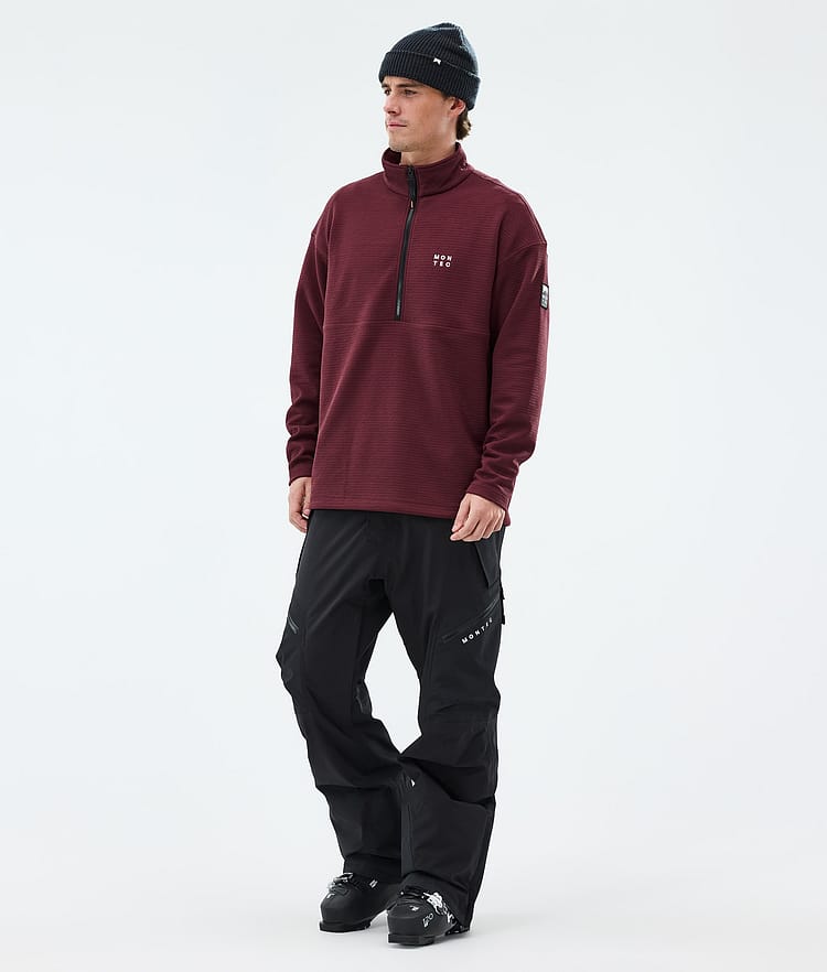 Montec Nova Midlayer Pullover Herren Burgundy, Image 3 of 6