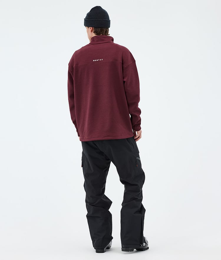 Montec Nova Midlayer Pullover Herren Burgundy, Image 4 of 6