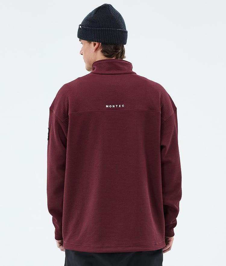 Montec Nova Midlayer Pullover Herren Burgundy, Image 6 of 6