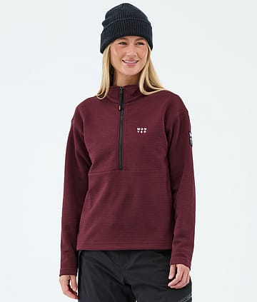 Montec Nova W Midlayer Pullover Burgundy