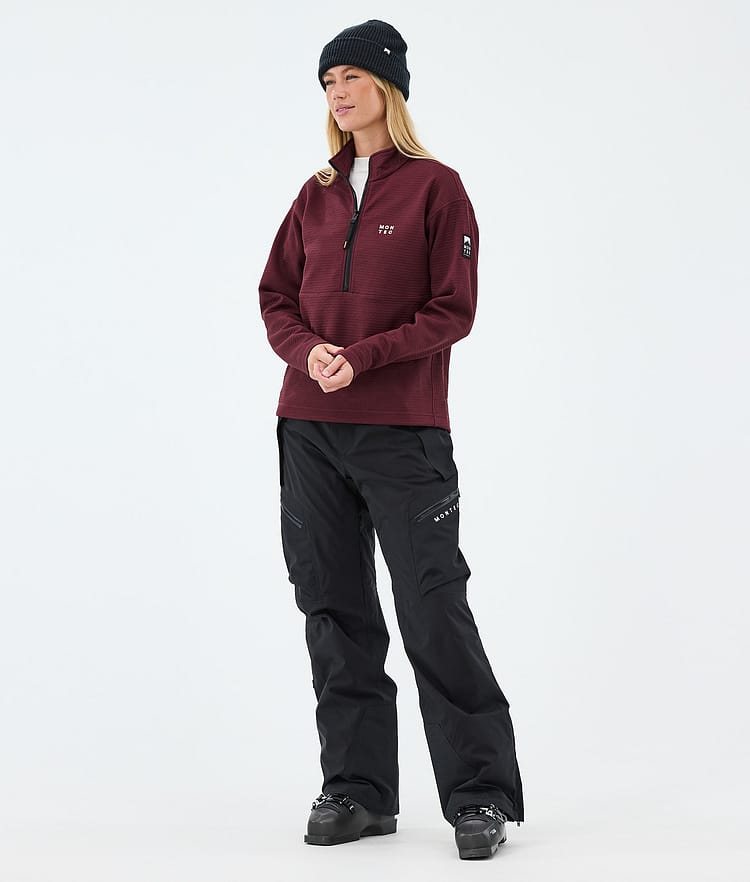 Montec Nova W Midlayer Pullover Damen Burgundy, Image 3 of 6