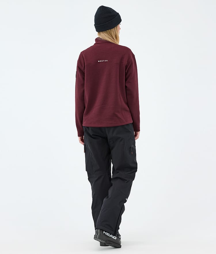 Montec Nova W Midlayer Pullover Damen Burgundy, Image 4 of 6