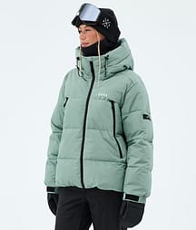 Dope Puffer W Full Zip Skijacke Damen Faded Green