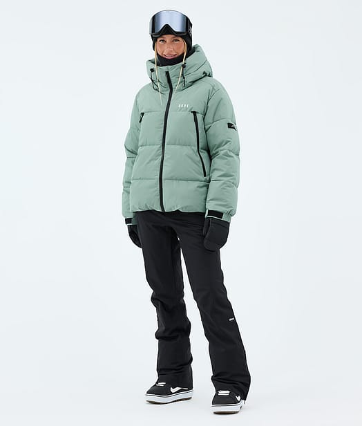 Dope Puffer W Snowboard Outfit Faded Green/Black