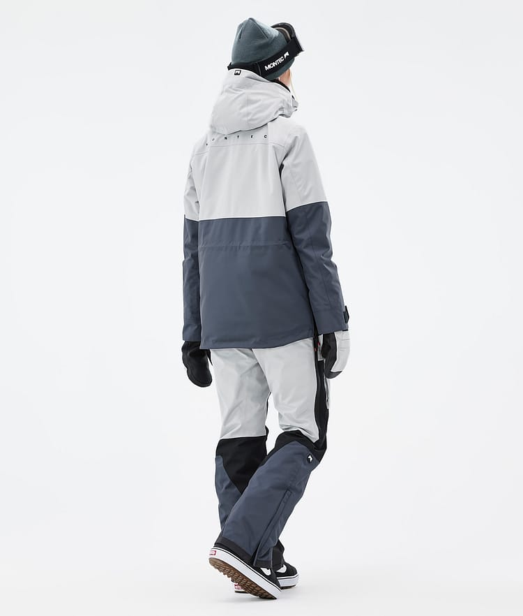 Montec Dune W Snowboard Outfit Damen Light Grey/Black/Metal Blue