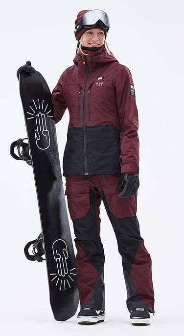 Montec Moss W Snowboard Outfit Damen Burgundy/Black