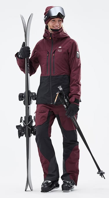 Montec Moss W Ski Outfit Damen Burgundy/Black