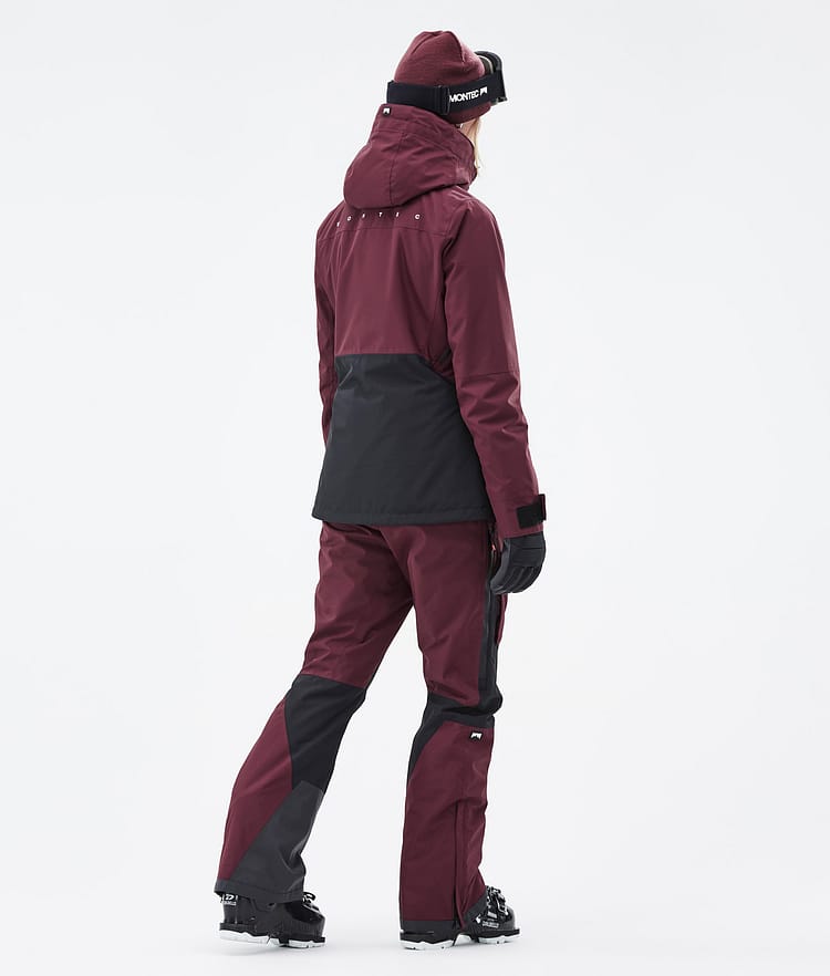 Montec Moss W Ski Outfit Damen Burgundy/Black, Image 2 of 2