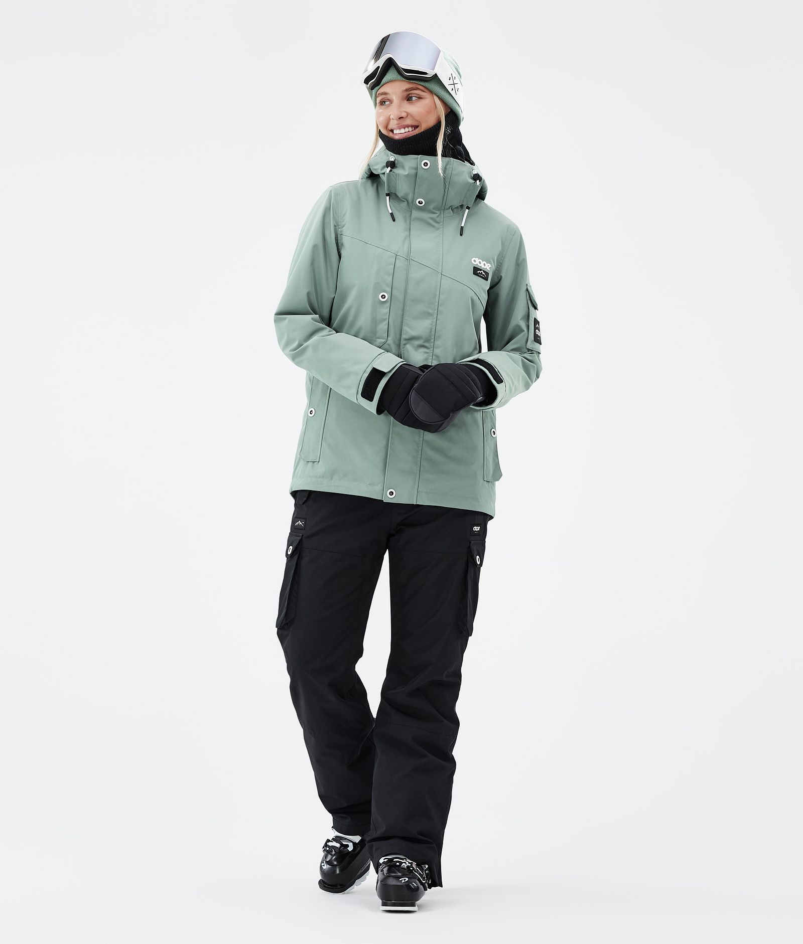 Dope Adept W Ski Outfit Damen Faded Green/Black