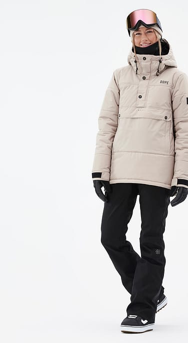 Dope Puffer W Snowboard Outfit Damen Sand/Black
