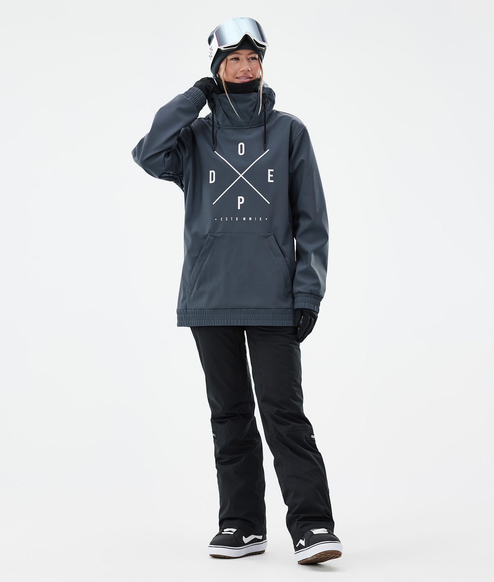 Dope Yeti W Snowboard Outfit Damen Metal Blue/Black