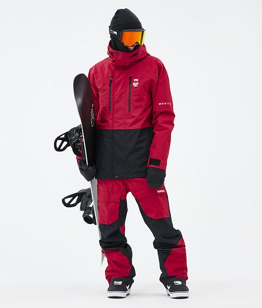 Montec Fawk Snowboard Outfit Deep Red/Black