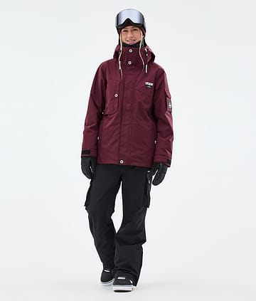 Dope Adept W Snowboard Outfit Damen Burgundy/Black