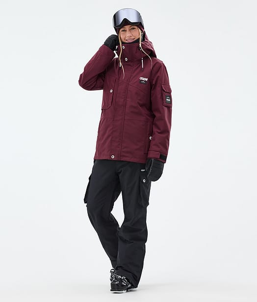 Dope Adept W Ski Outfit Burgundy/Black