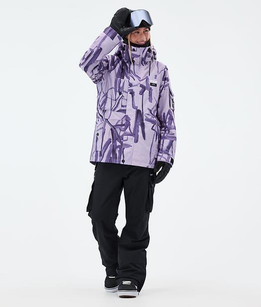 Dope Adept W Snowboard Outfit Scribble Purple/Black