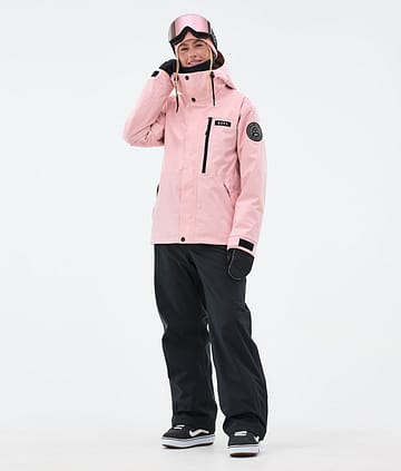 Dope Blizzard W Full Zip Snowboard Outfit Damen Soft Pink/Black