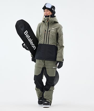 Montec Moss W Snowboard Outfit Damen Greenish/Black
