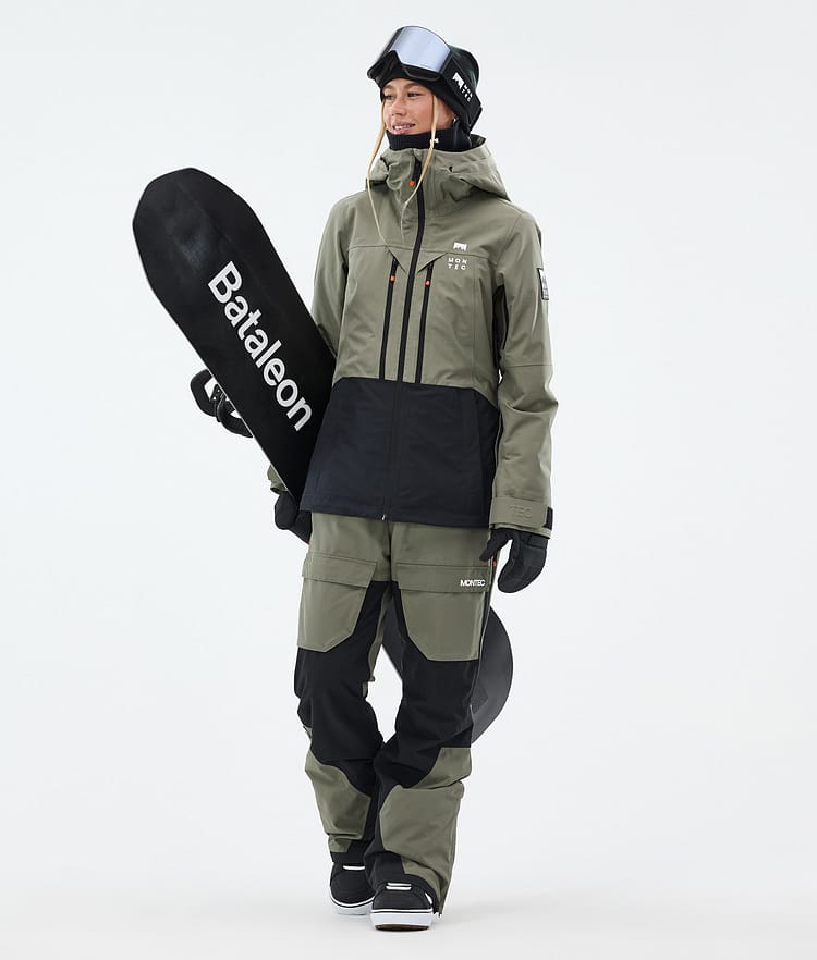 Montec Moss W Snowboard Outfit Damen Greenish/Black, Image 1 of 2