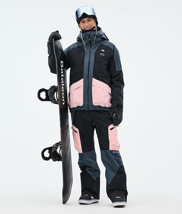 Montec Morpheus W Snowboard Outfit Damen Metal Blue/Black/Soft Pink