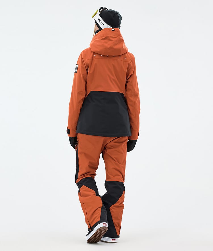 Montec Moss W Snowboard Outfit Damen Burned Orange/Black, Image 2 of 2