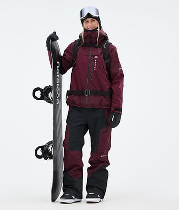 Montec Oracle W Snowboard Outfit Damen Burgundy/Black