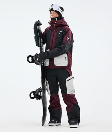 Montec Morpheus W Snowboard Outfit Damen Burgundy/Black/Light Grey
