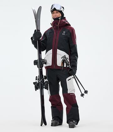 Montec Morpheus W Ski Outfit Burgundy/Black/Light Grey